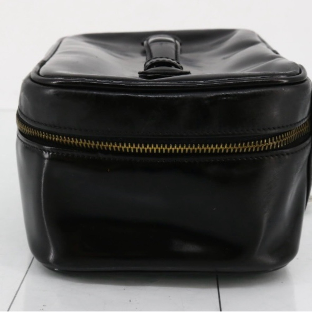 Chanel Vintage Black Patent Vanity Case + Box - Picture 3 of 16